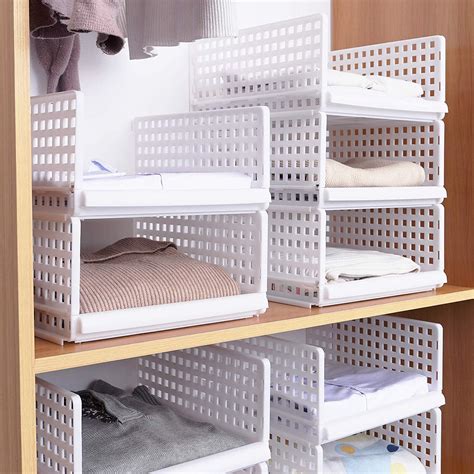 storage boxes for wardrobe shelves